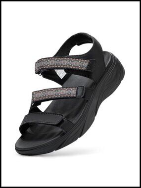 Wide Sandals for Women Arch Support Adjustable Strap Orthopedic